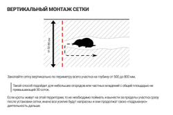 Сетка пластиковая от кротов Black Mole 1х10 м (10 кв.м.)