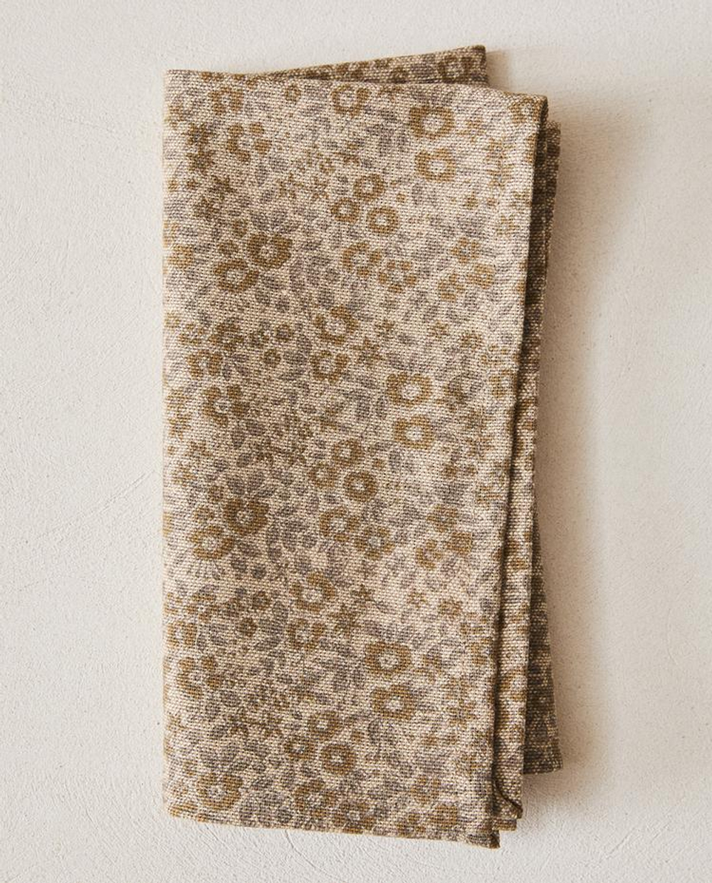 ZARA HOME САЛФЕТКИ С ЦВЕТОЧНЫМ ПРИНТОМ ( 2 ШТ.), КОРИЧНЕВЫЙ