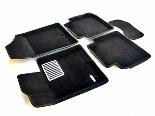 Коврики салона для KIA Optima (2016-)/HYUNDAI Sonata (2017-) Euromat 3D Lux черные. Арт. EM3D-002929