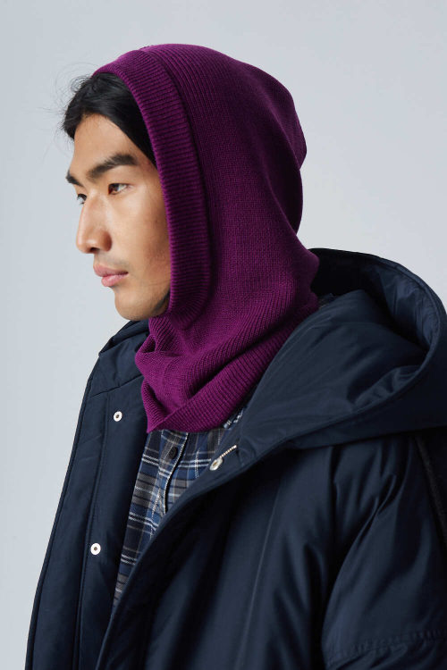 Чепец вязаный, молоко