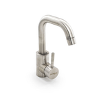 67-0-781 Смеситель нержавеющая сталь однорычажный, РК, для кухни, крепление гайка, картридж 40мм