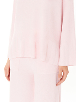 Женский костюм двойка розовый из хлопка и вискозы