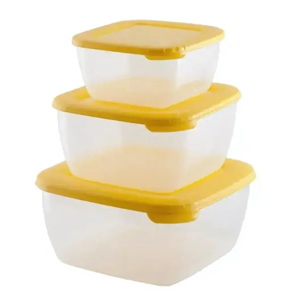 Комплект контейнеров СВЧ 0,46+0,95+1,5л, квадро ЛАЙТ