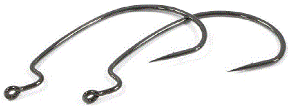 Крючок Офсетный Owner 5109-141 № 4/0 Black Chr. 5шт J-Light Worm 167065