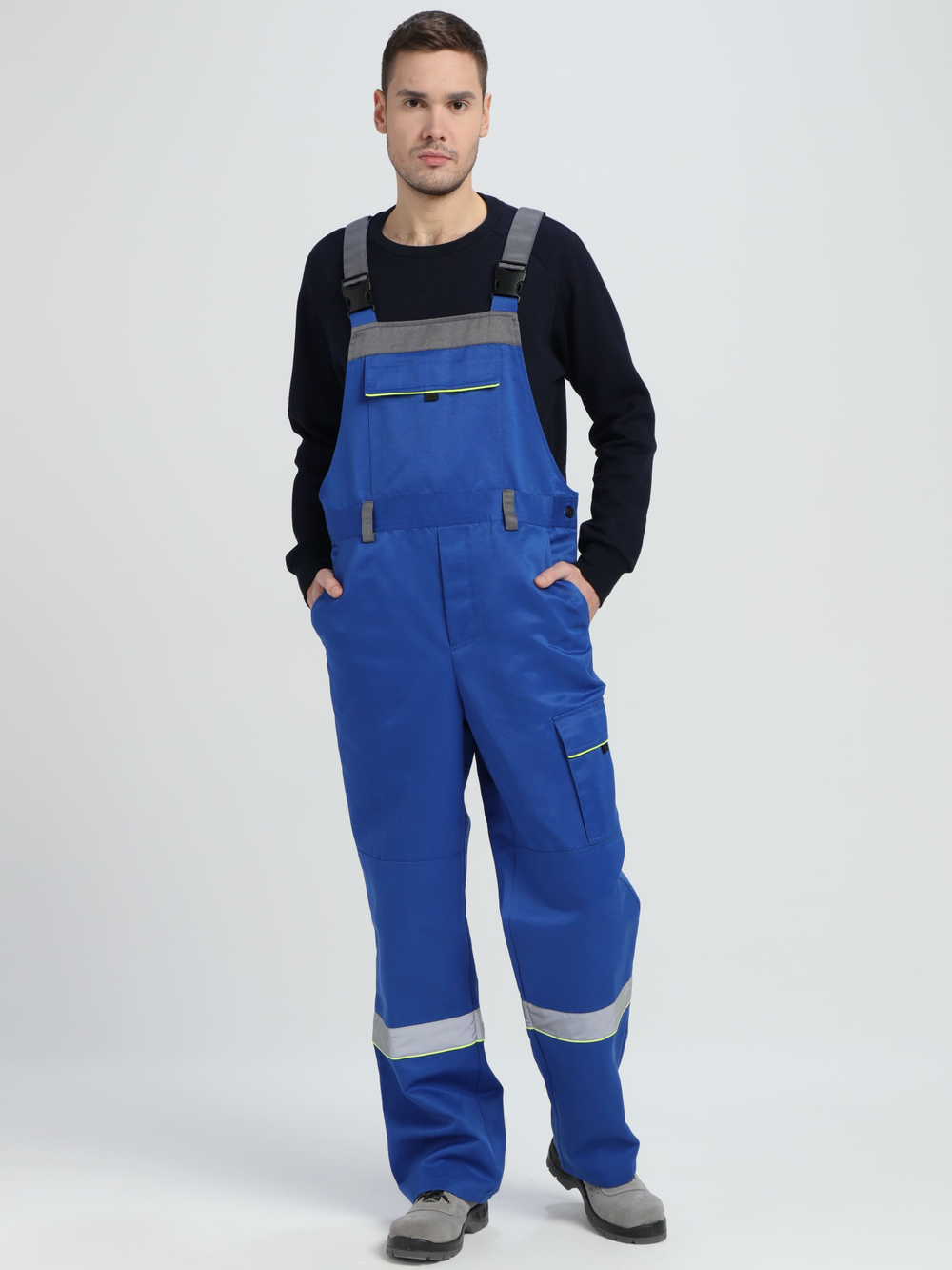 Костюм Практичный-2 СОП CH (тк.Смесовая,210) п/к, васильковый/серыйКостюм Практичный-2 СОП CH (тк.Смесовая,210) п/к, васильковый/серый