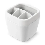 Органайзер для зубных щеток Эллиса белый С315БЕЛ (комплект 18 шт)