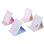 Зеркало косметическое складное «ФОРТУНА БРИ», микс 4 дизайна, мрамор, 17*13,5см