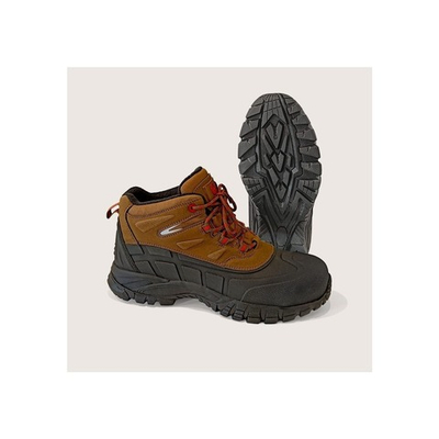 Ботинки утеплённые ЖУК прорезиненная защита, коричневый