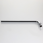 Фитинг аксиальный универсальный – угольник радиаторный с хромированной латунной трубкой с плавным поворотом, короткий 16 (2,2) х 15 мм, 30 см