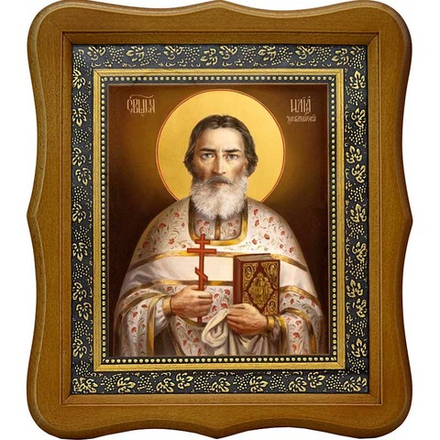 Илия Зачатейский, священномученик, пресвитер. Икона на холсте.
