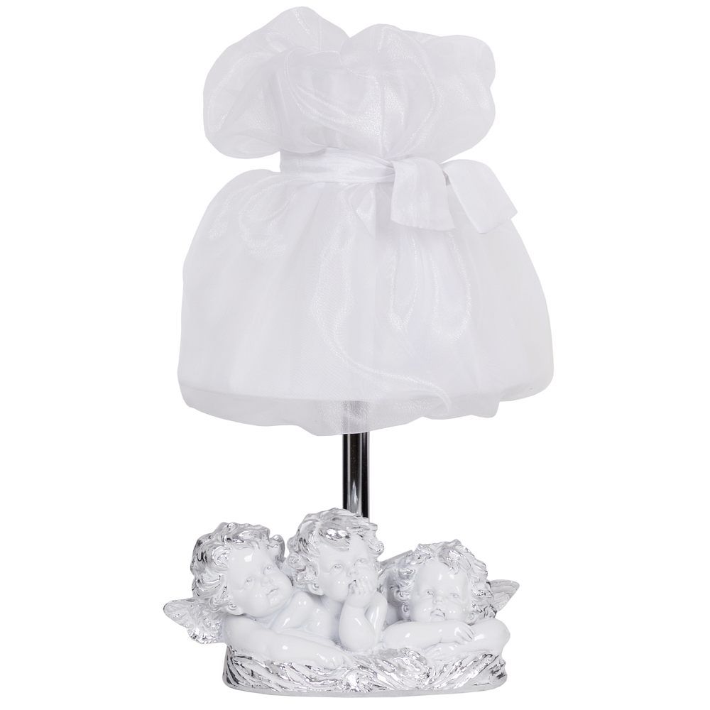 Настольная лампа Весёлые Купидоны Сильвер Мадлен Белый