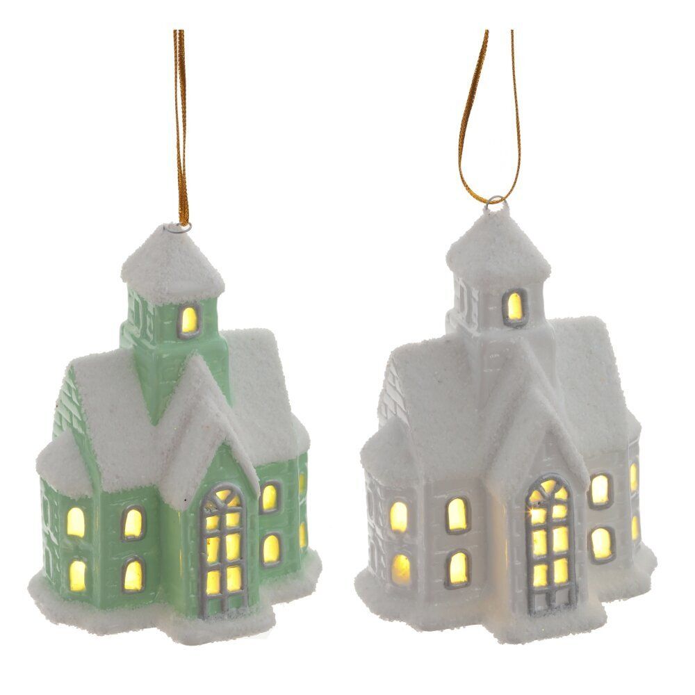 GAEM Фигурка декоративная "Домик" (подсветка, 2xLR44), L8 W5,5 H10,5 см, 2в.