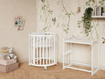 Кроватка для новорожденных ИНКАНТО 9/1 ( поперечный маятник ) белый