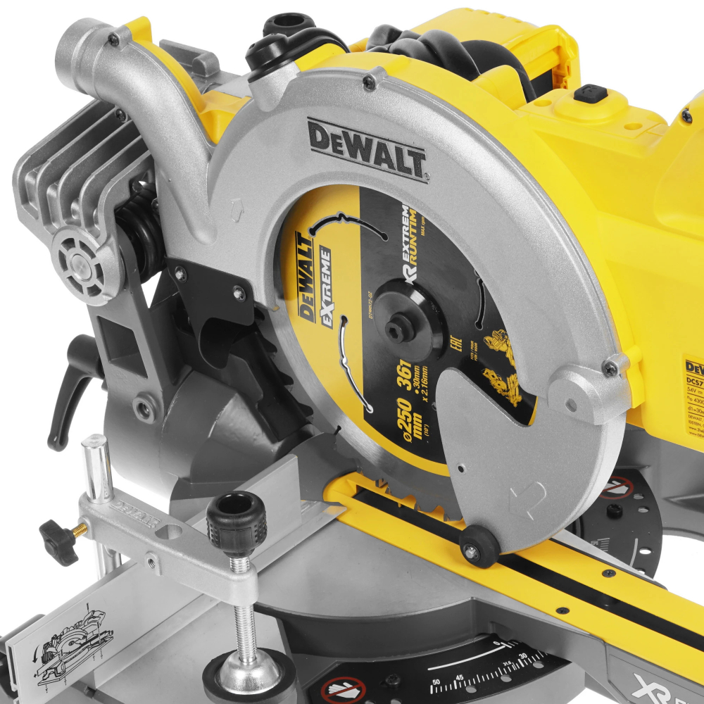 Аккумуляторная торцовочная пила DeWalt DCS778N (без акк, без з/у)