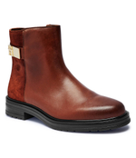 Кожаные ботильоны Tommy Hilfiger - коричневый(FW0FW08336)