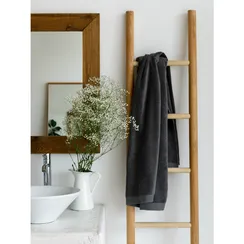 Полотенце банное темно-серого цвета Essential, 90х150 см