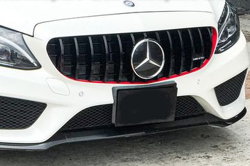 Решетка радиатора v.2 глянцево - черный для Mercedes C class W205 2015-2017