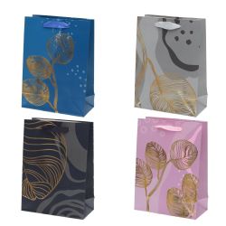 GAEM Пакет подарочный S (бумага 210г/м2, блок микс12шт), L17,5 W8 H24 см, 4в.