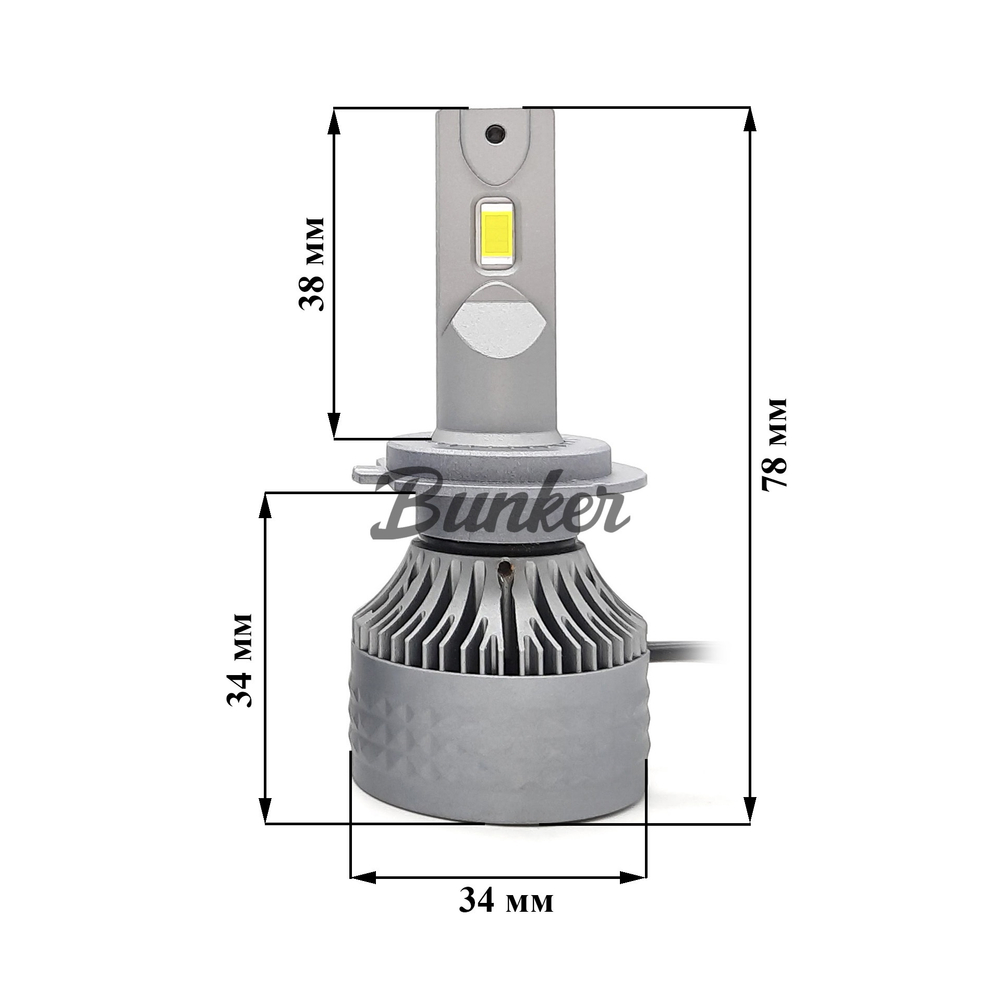 Светодиодные автомобильные LED лампы TaKiMi Soki H7 5500K 12/24V