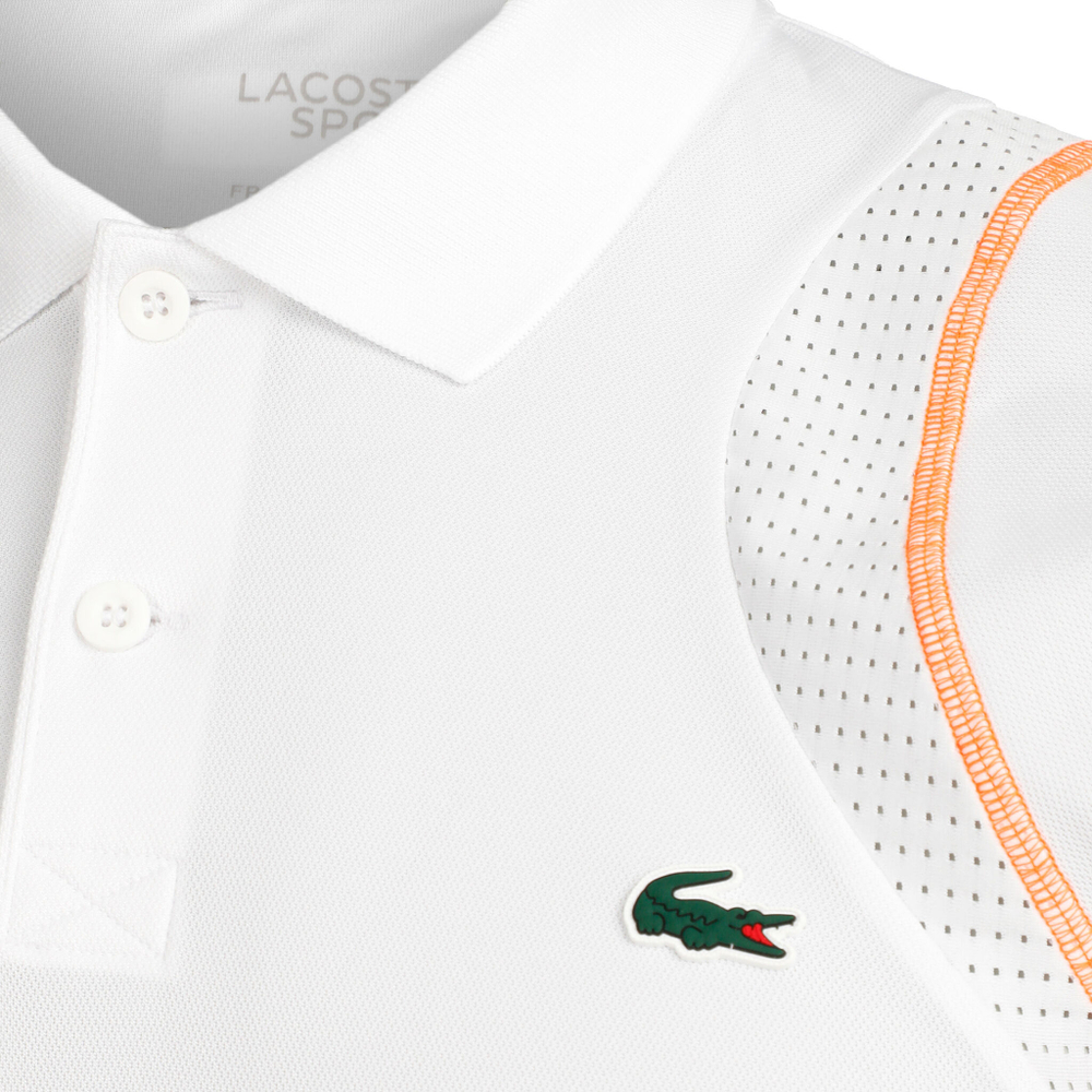 Мужское теннисное поло Lacoste Polo Men - White, Orange