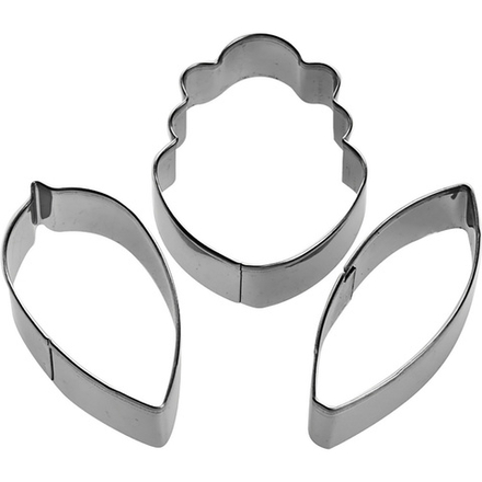 Набор вырубок "Орхидея №2" (3 шт, длина 50, 54, 55мм)