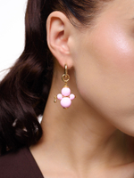 Моносерьга "Nevalyashka" pink Gold