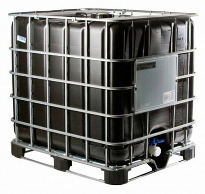 Еврокуб 1000л Черный Металлический поддон