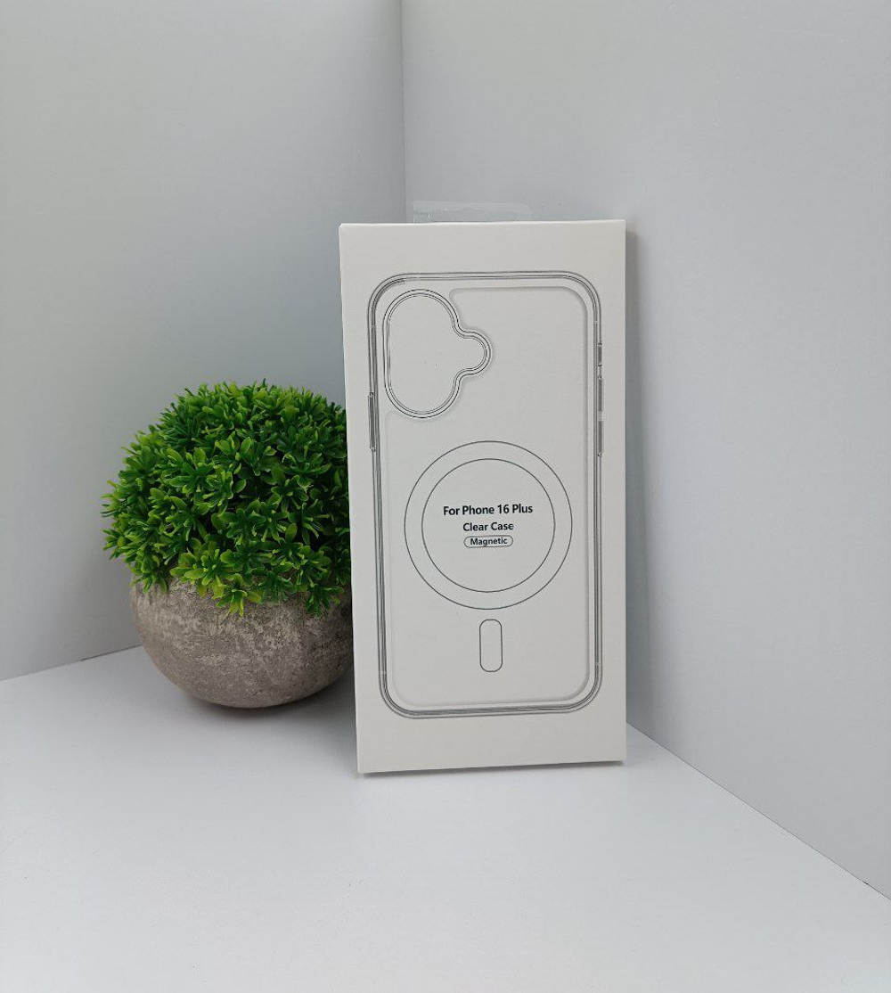 Прозрачный чехол MagSafe Clear Case без анимации для iPhone 16