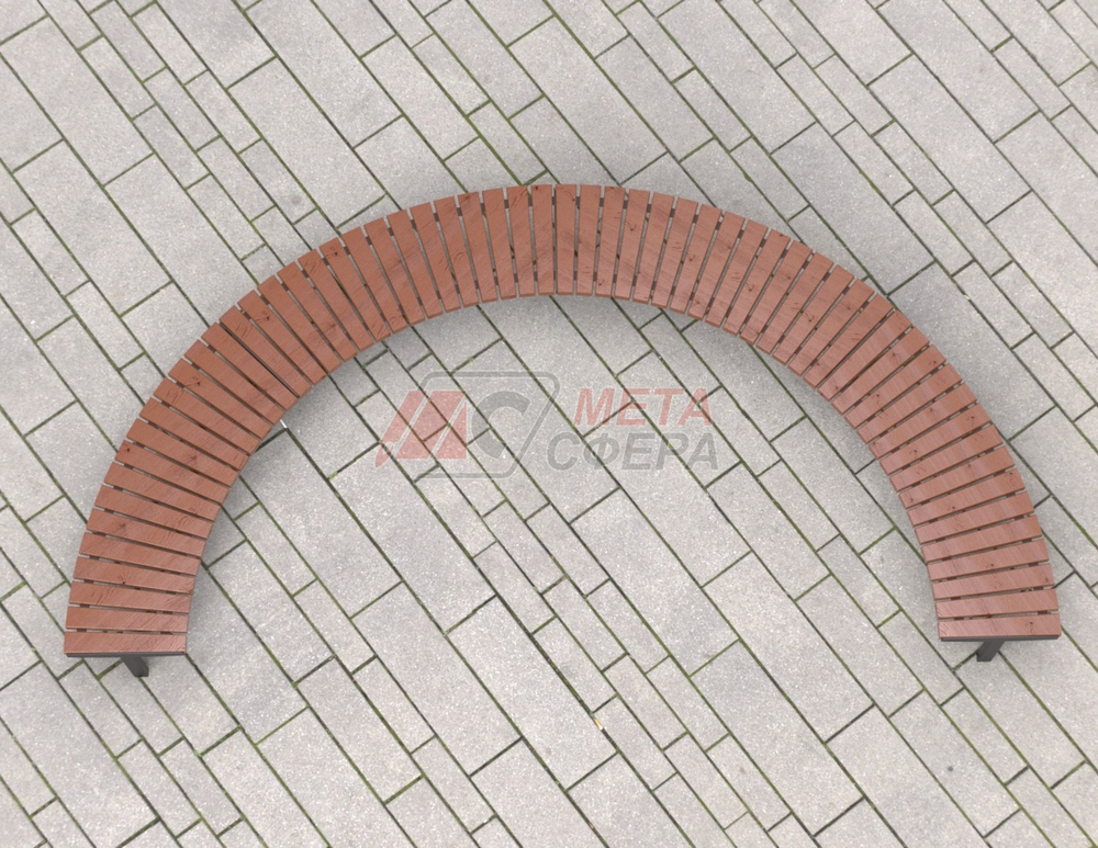 Лавка Верона радиусная