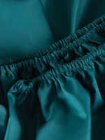 UTOPIA Простыня натяжная, сатин изумрудный