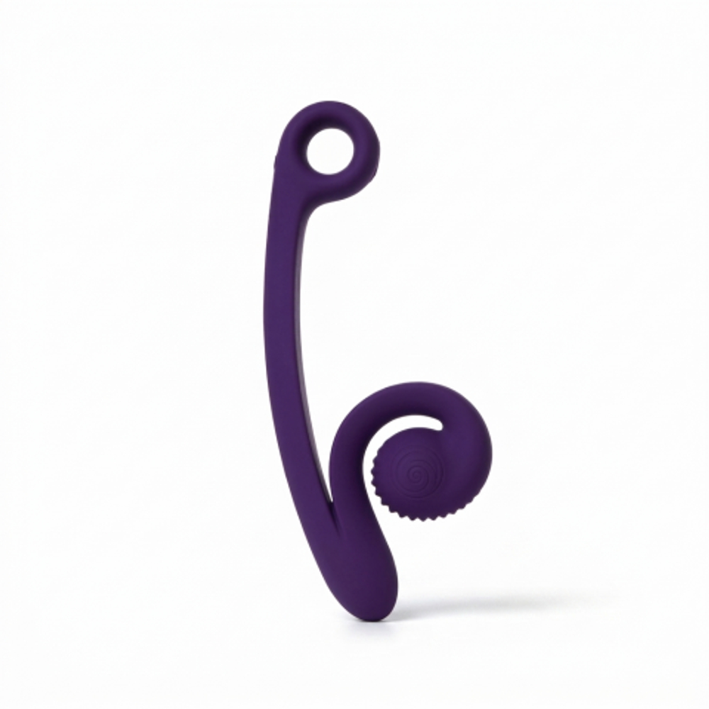 Вибратор для двойной стимуляции SVibe Snail CURVE фиолетовый