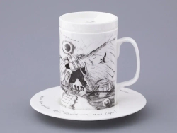 Бокал с крышкой в подарочной упаковке, форма Top. рисунок Путь на Север, арт. 81.32934.00.1