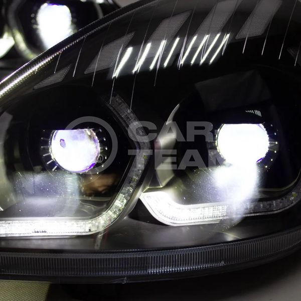 Фары Лада Приора передние в стиле BMW (ver.2) с 4-мя Bi LED модулями 1,8 дюйма