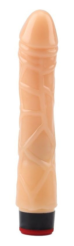 Телесный вибратор-реалистик 9” Vibe Cock - 21,5 см. (Цвет: телесный)