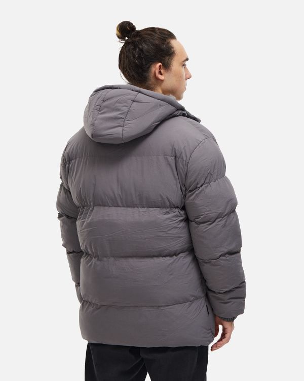 Пуховик AW25 Downjacket Hooded Crispy серый - фото 4