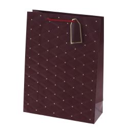 GAEM Пакет подарочный L (бумага 210г/м2, блок 12шт), L31 W12 H42 см, 4в.