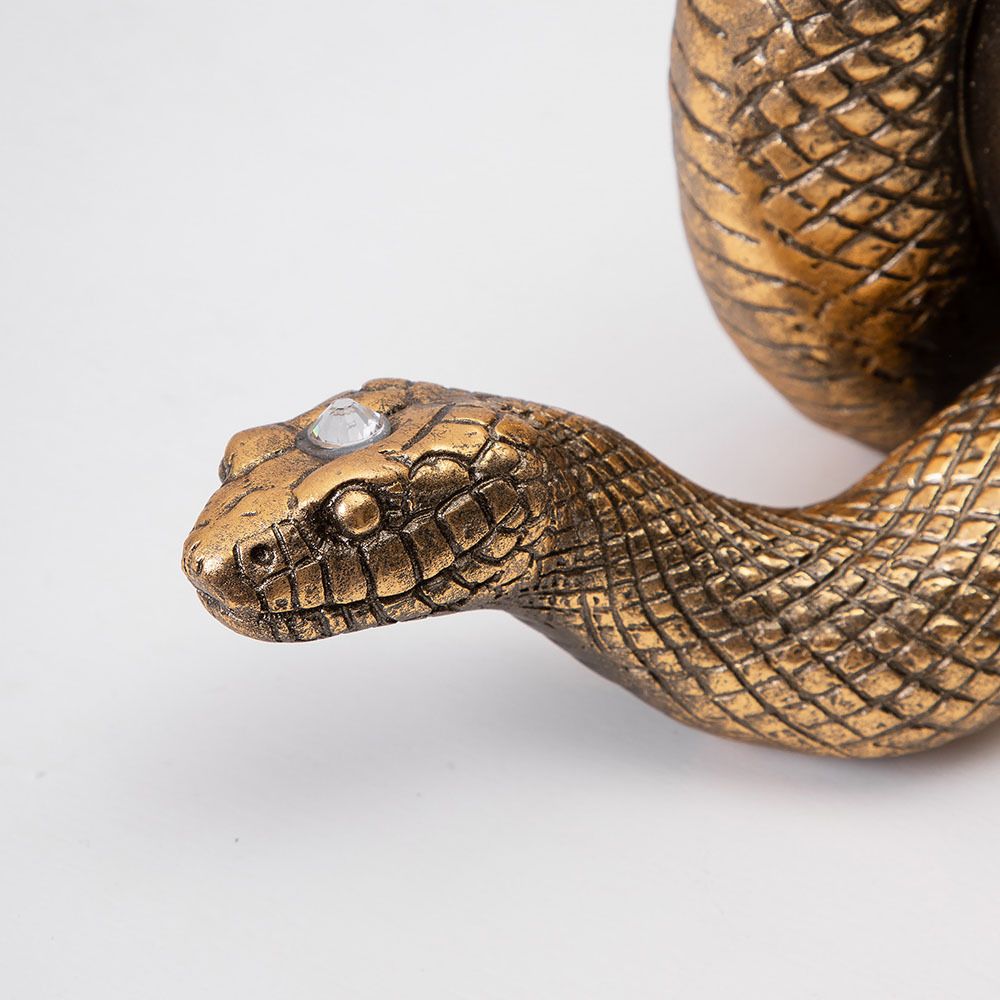 Настольные Часы Змея Линда Бронза