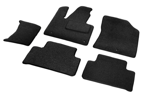 Коврики текстильные в салон автомобиля AutoFlex Business для Kia Sorento IV поколение (5/7 мест) 2020-н.в., графит, 5 частей, 5280401