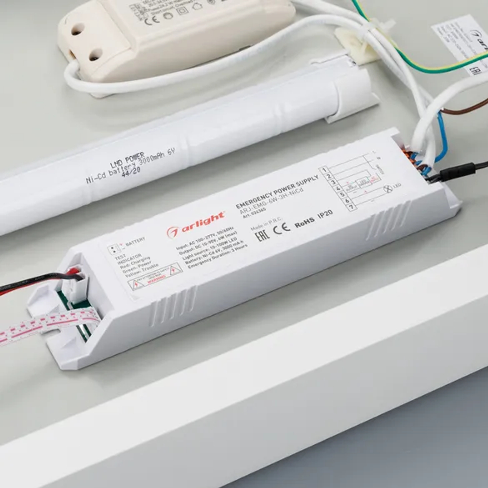 Светильник IM-EMERGENCY-3H-S300x600-23W Day4000 (WH, 120 deg, 230V) (Arlight, IP40 Металл, 2 года) 034839