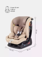 Автокресло RANT AY913 "MATRIX" Active Line (Beige) группа 0+-1-2-3  (0-36 кг)