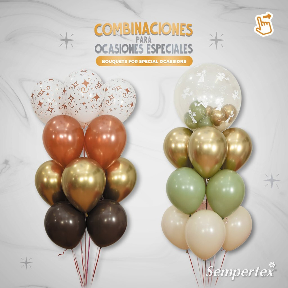 Шар 12" Коричневый, Пастель / Chocolate 076 Sp