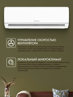 Сплит-система Бирюса B-09LIR/B-09LIQ Legend (инвертор на 25 м ) 4D Air Flow, Toshiba компрессор, Follow Me, самоочистка
