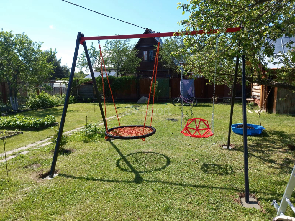Монтаж уличных качелей Sv Sport