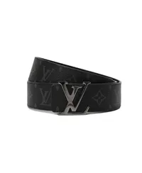 Двухсторонний мужской ремень Louis Vuitton Initiales чёрный
