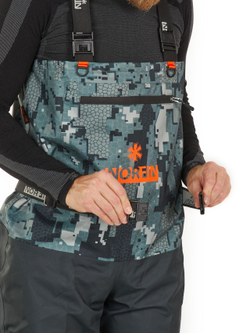 Полукомбинезон заброд. Norfin PILOT CAMO BOOTFOOT р.46-XXL с сапогами резина