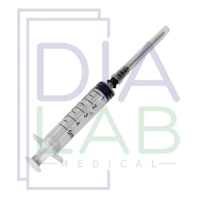 Шприцы 5 мл 100 шт инъекционный медицинский одноразовый с иглой 22G (0,7х40 мм) стерильный