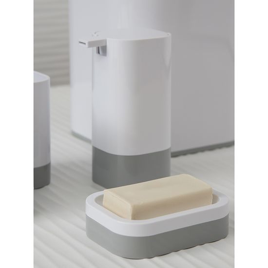 Мыльница tyer, белая/серая