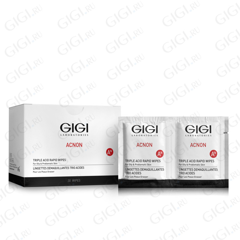 GIGI Acnon Triple Acid Rapid Wipe