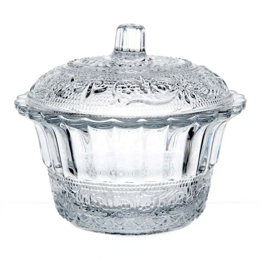 Сахарница стеклянная 12см «КОНЬЯ-F&D» 97590BFD