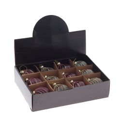 GAEM Набор из 12шт Украшение новогоднее "Шар", D 8 см, L35 W25 H8,5 см